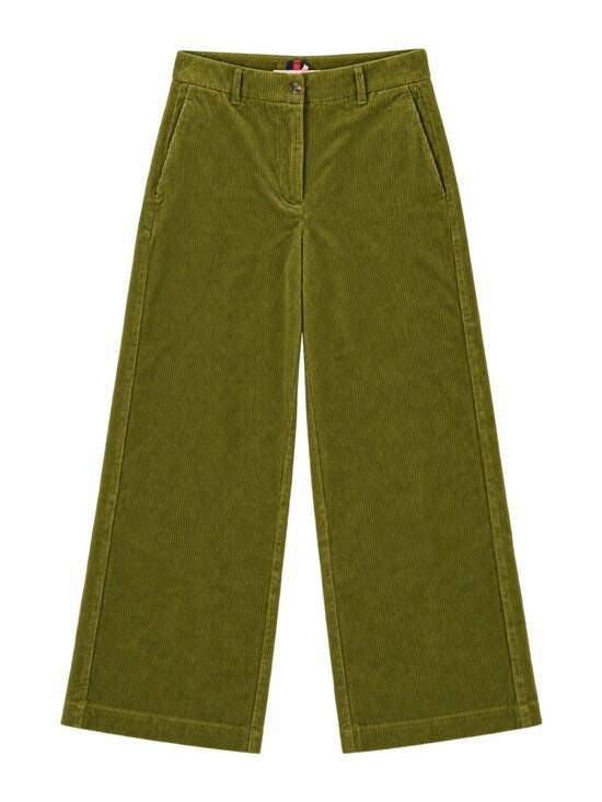 Boden Pants - Boden Olive Green Corduroy Wide Leg Pants High Rise Cords Size 2 NWT